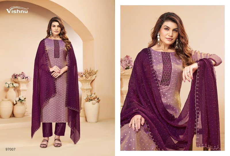 Tanaya By Vishnu Nc Moss Butti Dress Material